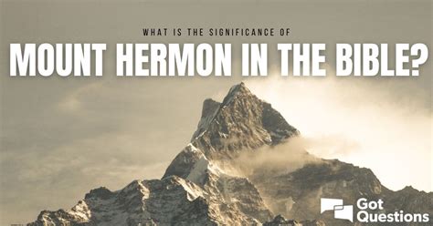 mt hermon meaning in the bible